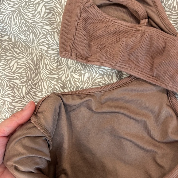 Brown Cut-Out Mini Dress - Picture 5 of 5